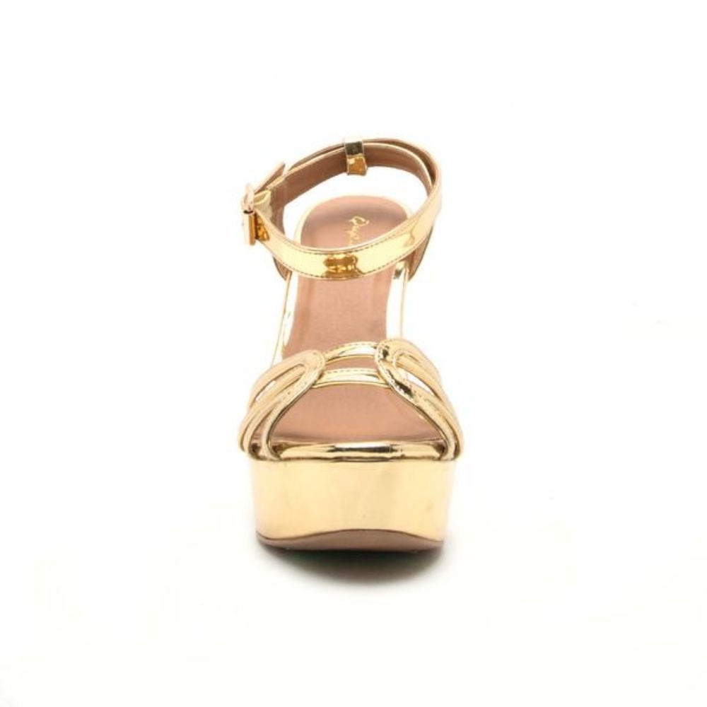 Metallic Gold Wedges. - Picture 4 of 4